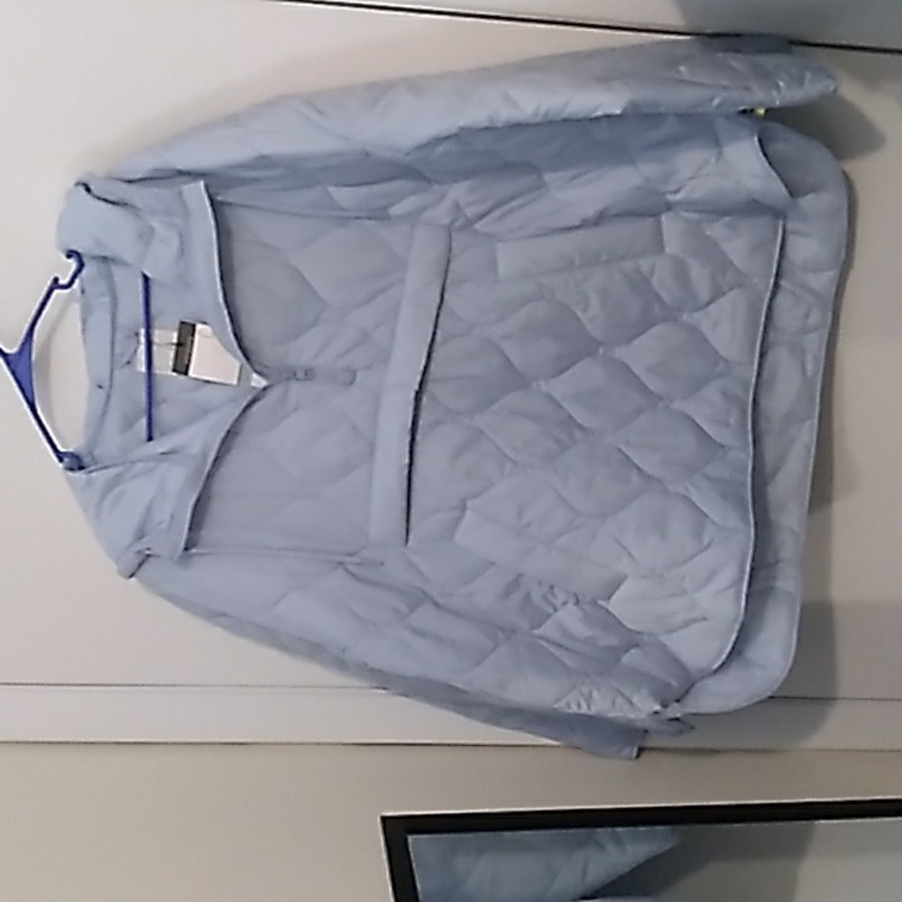 NWT Primark light blue pullover hooded jacket